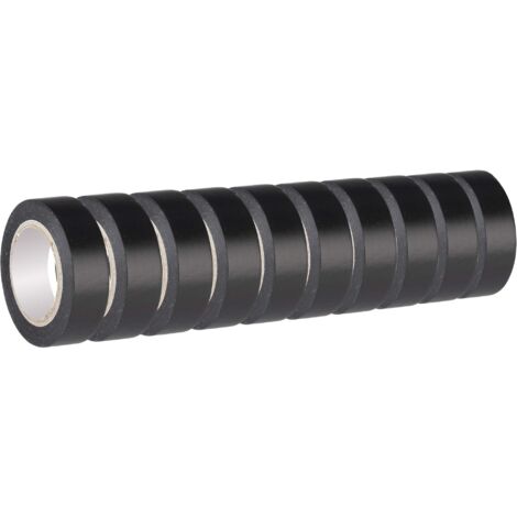 Poly Pool PP0518.110 n. 10 rotoli Nastro isolante 15x10mm nero