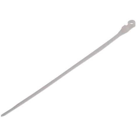 Poly Pool PP7560Q Set di 25 Fascette ad Occhiello Ø 5,5mm, per Cablaggi all'Interno di Apparecchiature Elettriche, 4.3 mm x 220 mm, Diametro di Serraggio Max 45 mm, Bianco
