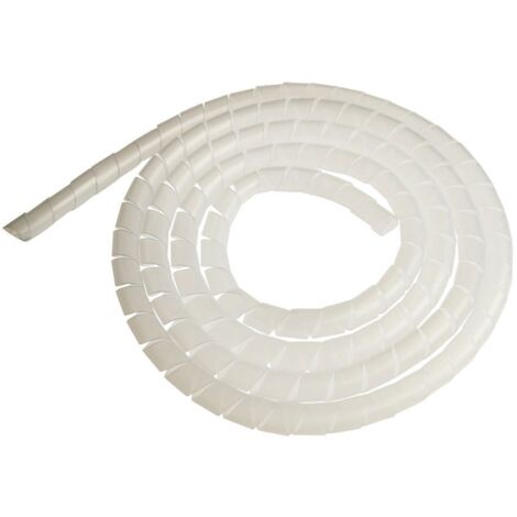 POLY POOL - PP8075.7 Raccogli Cavi Spiralato Flessibile - Raccoglicavi Lunghezza 2 Metri Diametro 15 mm - Raccoglicavo Spiralato Trasparente Made in Italy