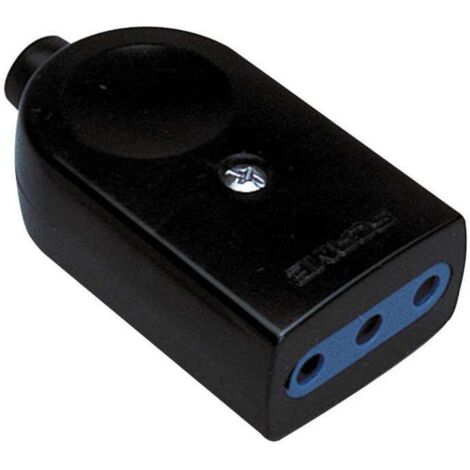 poly pool - presa 10 a 2p+t uscita cavo assiale nera