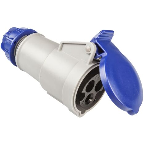 poly pool - presa mobile industriale 16 a 2p+t ip44 blu