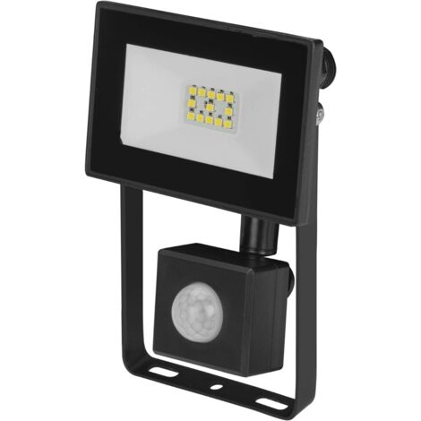 POLY POOL - PROIETTORE LED 10W IP44 CONRILEVATORE DI PRESENZA CREPUSCOLARE 970LM