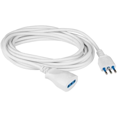 Poly Pool Prolunga Lineare PP0381 da 3m Cavo H05VVF Spina e Presa Italiana