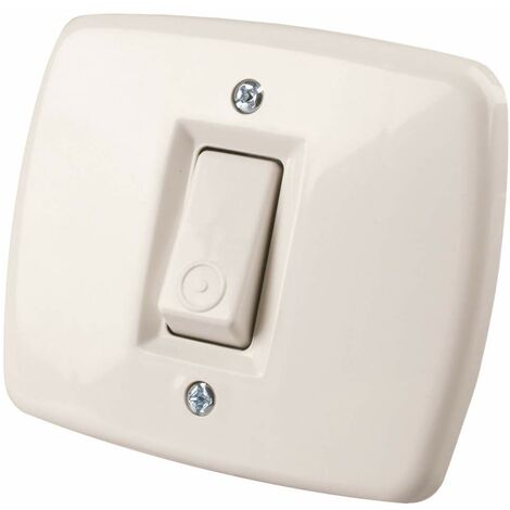 Poly Pool Pulsante da incasso PP0132X 10A sc. Rotondo, avorio