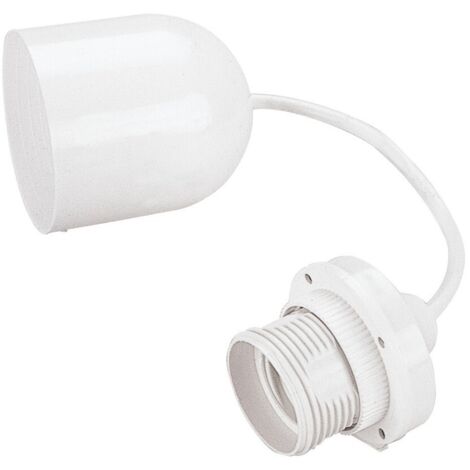 poly pool - punto luce da soffitto con 80 cm di cavo e portalampada e27 bianco
