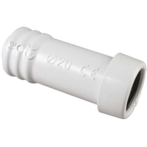 poly pool - raccordo tubo rigido ø 20 mm - guaina ø 16 mm ip65 grigio