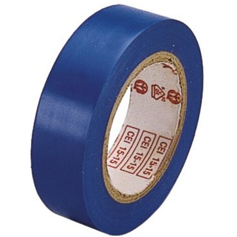 poly pool - rotolo 10 m nastro isolante 0,13 x 15 mm azzurro