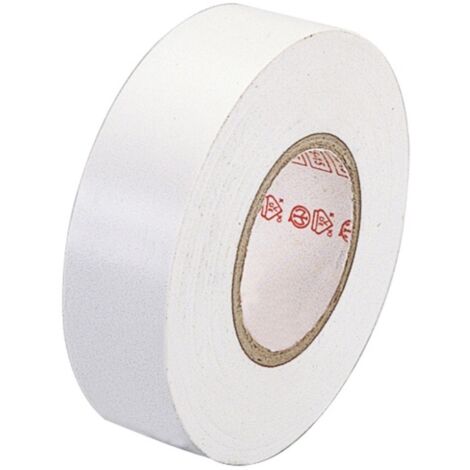 poly pool - rotolo 10 m nastro isolante 0,13 x 15 mm bianco