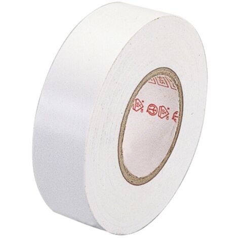 poly pool - rotolo 25 m nastro isolante 0,13 x 19 mm bianco