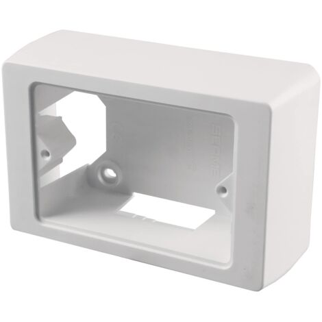 poly pool - scatola portaplacca rettangolare 92 mm x 63 mm x 42,5 mm ip40 bianca