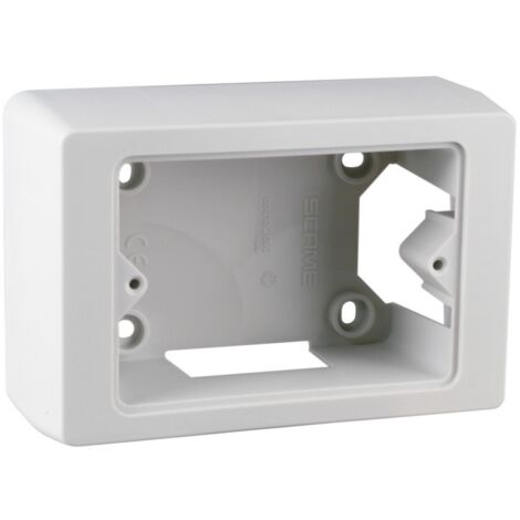 poly pool - scatola portaplacca rettangolare 92 mm x 63 mm x 42,5 mm ip40 grigia