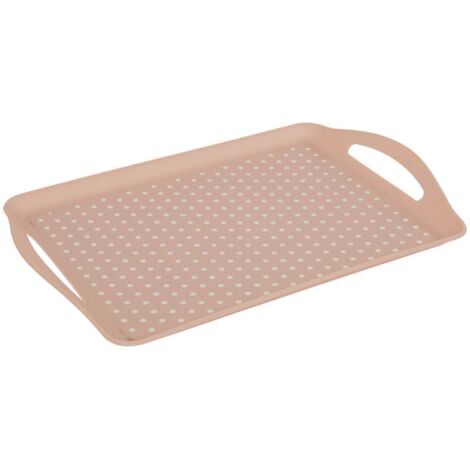 Poly-tablett 45,5x31,5 rosa rutschfest - 5five