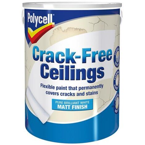 Polycell 5084976 Crack-Free Ceilings Smooth Matt 5 litre PLCCFCSM5L