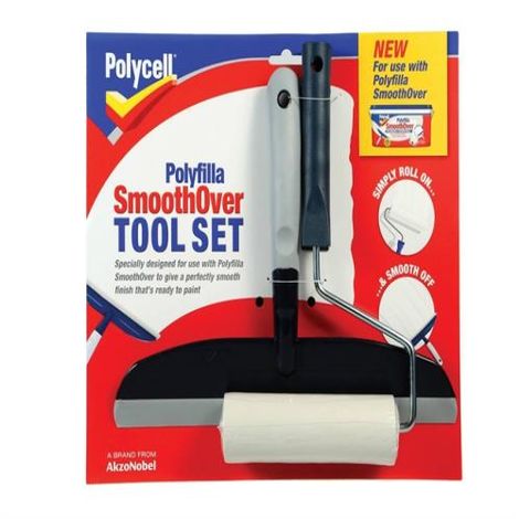 Polycell SmoothOver Tool Set Roller & Spreade - SOTS2