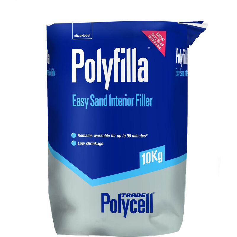 Trade Easy Sand Polyfilla - Interior Filler - 10 Kg - Polycell