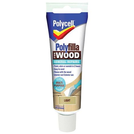 Polycell Polyfilla For Wood General Repairs Tube Light 75g PLCWGRL75