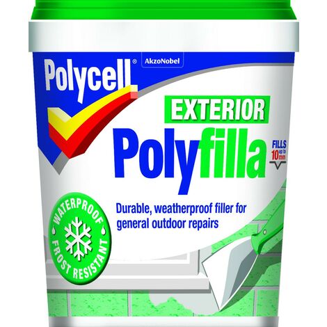 Polycell Polyfilla Multi Purpose Exterior Filler - Ready Mixed Tub - 1 Kg