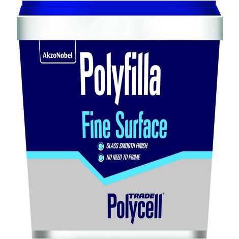Polycell Trade Polyfilla Fine Surface Filler - Ready Mixed Tub - 1.75 Kg
