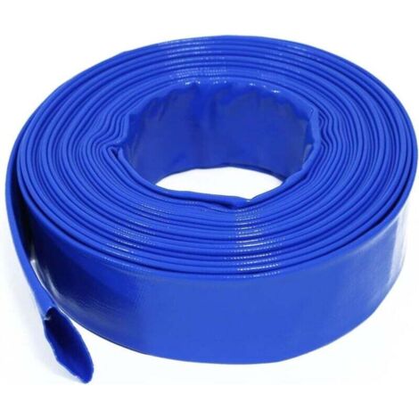 Polychlorure de vinyle (PVC) Tuyau souple plat, Tuyau d'arrosage haute pression antigel, antidéflagrant et résistant à l'usure - 10 m x 25 mm