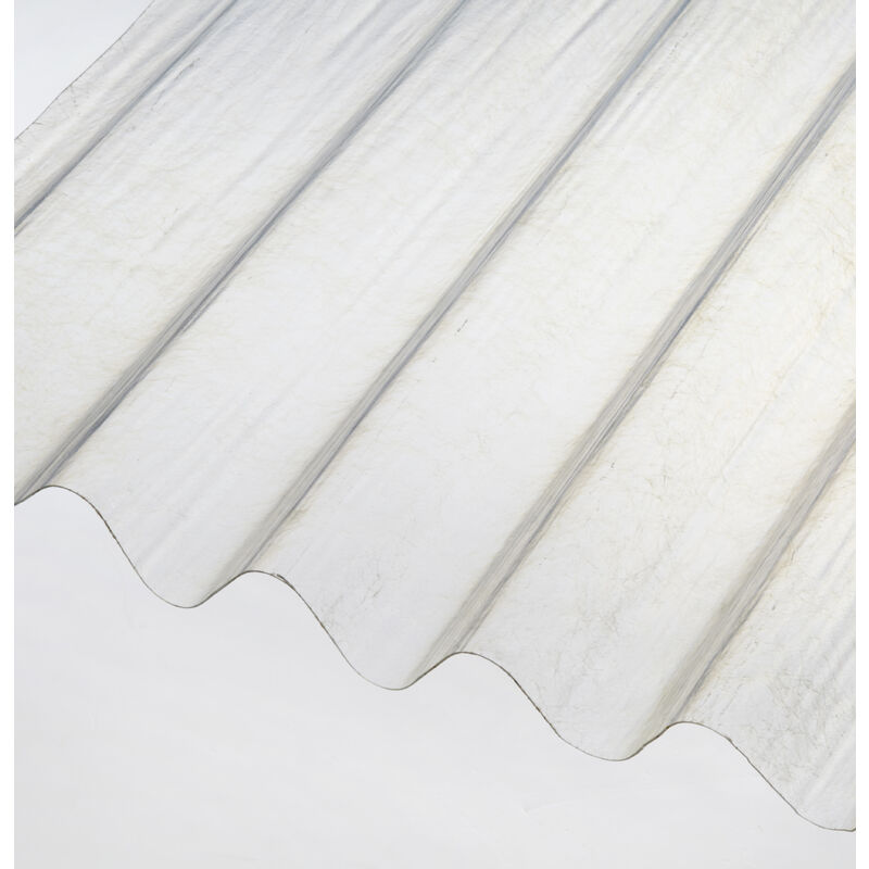 Radmat Building Products - Polyester Corrugated Sheet Clear 2m x 950mm x 0.8mm
