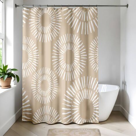 Polyester-duschvorhang 180x200 cm - ethnic spirals - Tendance