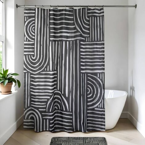Polyester duschvorhang 180x200 cm - ethnic vibes - Tendance