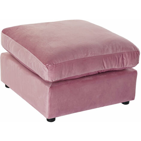 Polyester -Fußstütze 55x55x30 Pink Polyester Material Multicolor Color Family Kissen und Floit -Begriffe Details