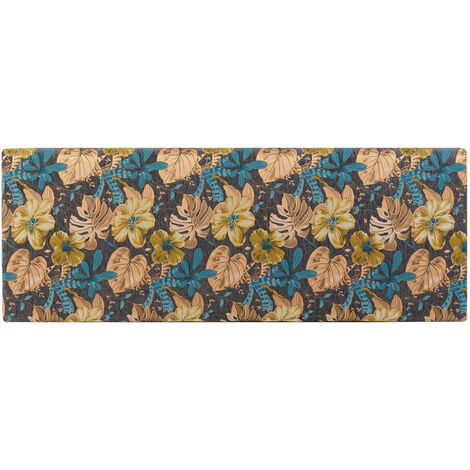 Polyester Holz Kopfteil 160x10x60 Polyester Holzblätter MDF Multicolor MDF -Familienfarben an Nachttischen, Bettköpfe und Nockendetails