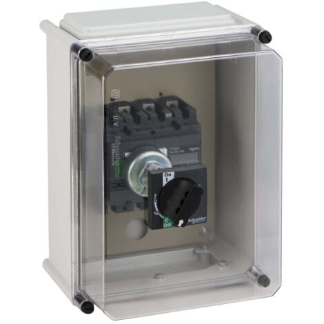 polyester insulatedl enclosure, VigiComPact NSX100/160, with black extended rotary handle, IP55, IK08 - LV429466