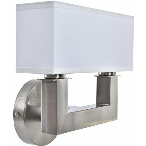 Polyester Metallwandleuchte 25x14x24 Silber Metall Polyester Material Multicolor -Farbfamilie Deckenleuchten und Wände Details