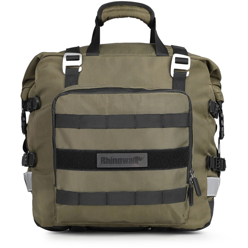 Sacoche de moto en polyester 20 l grande capacité sacoche latérale universelle avec sac intérieur amovible et étanche bagage de moto d'extérieur