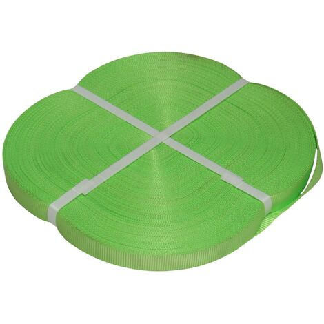 Polyester Webbing Strap Tape Roll 100M 25MM Hi Vis (Tie Down Lashing Belt)