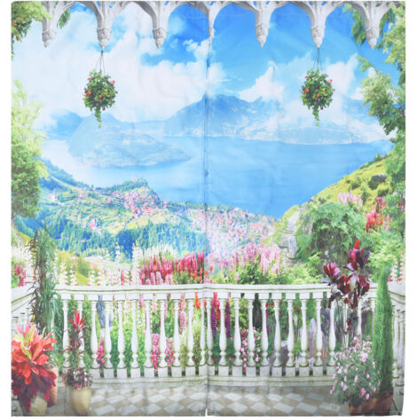 Polyesterfaser-Vorhang mit innovativem Digitaldruck, verdunkelnd für den Wohnbereich, 150 x 166 cm – Typ 24