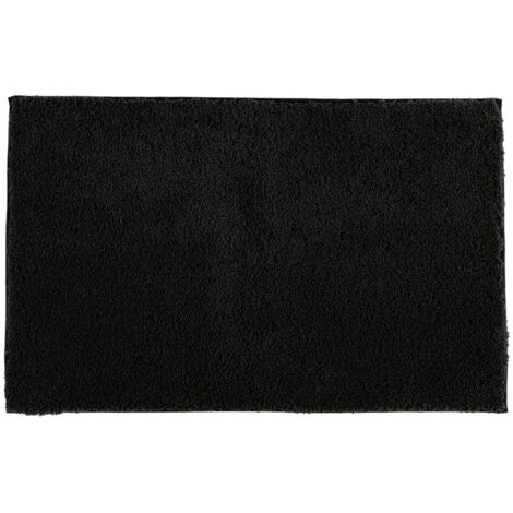 Polyesterteppich 50x80 cm - schwarz - Tendance