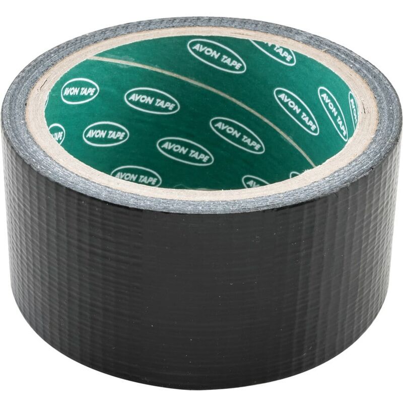 Avon - Black Polyethylene Cloth Tape - 50mm x 10m - Black