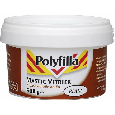 Polyf Mast Vitr Blan.500g 1401 - POLYFILLA