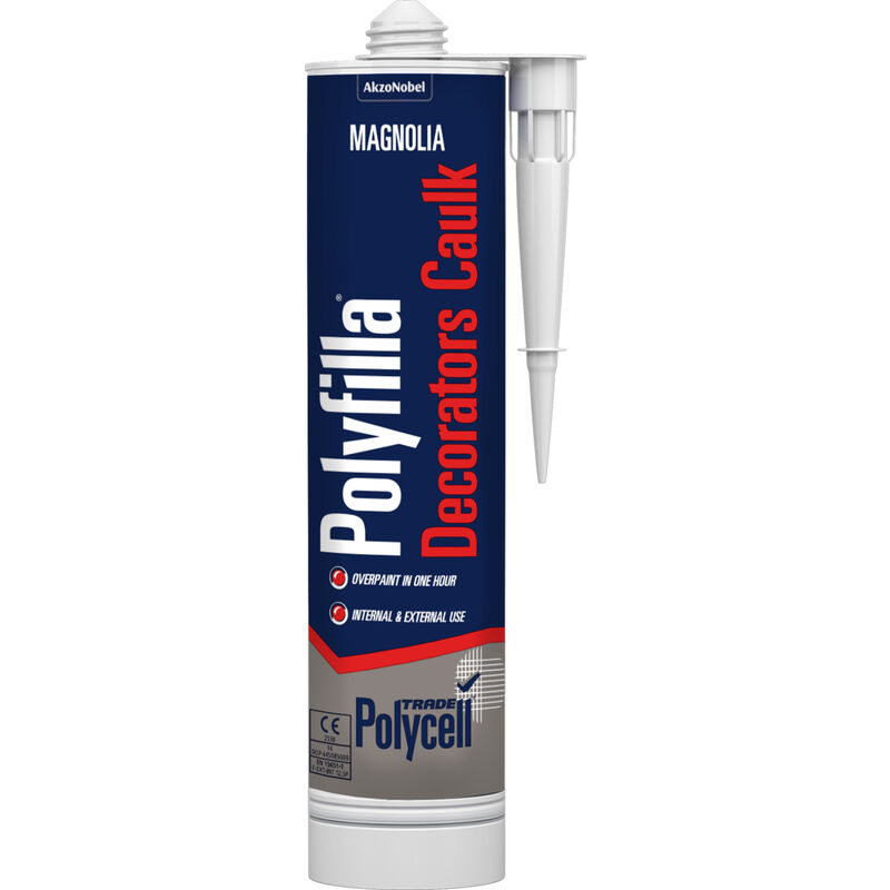 Evo-stik - Polycell Trade Polyfilla Decorators Caulk Tube - Magnolia - 380ml - Magnolia