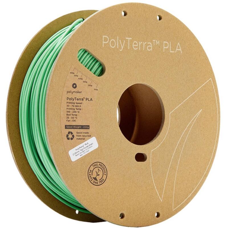 Polymaker - 70847 PolyTerra pla Filament pla 2.85 mm 1000 g vert (mat) 1 pc(s)