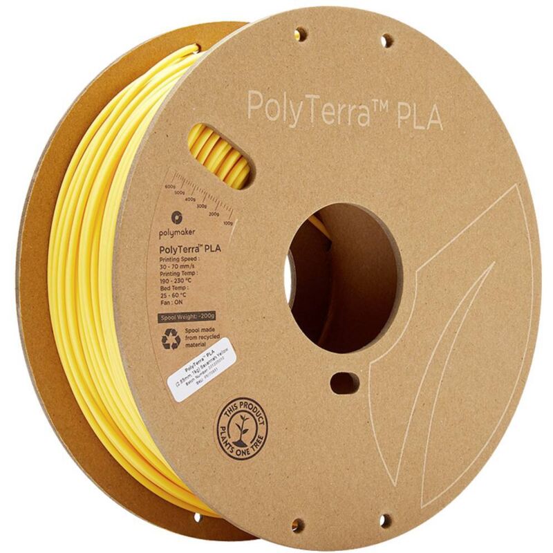 Polymaker - 70851 PolyTerra pla Filament pla 2.85 mm 1000 g jaune (mat) 1 pc(s)