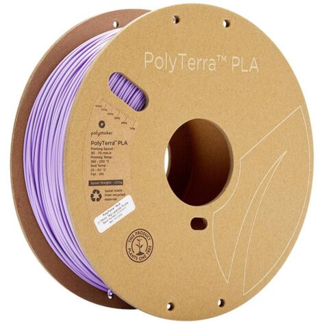 Polymaker 70852 PolyTerra PLA Filamento per stampante 3D Plastica PLA contenuto di plastica ridotto 1.75 mm 1000 g Viol