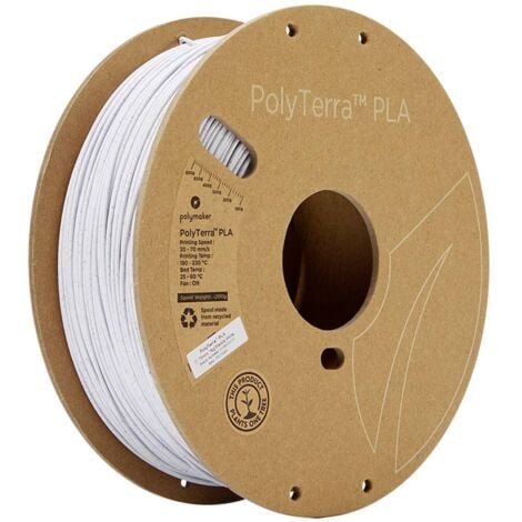 Polymaker 70941 PolyTerra Filament PLA faible teneur en plastique 1.75 mm 1000 g marbre 1 pc(s)