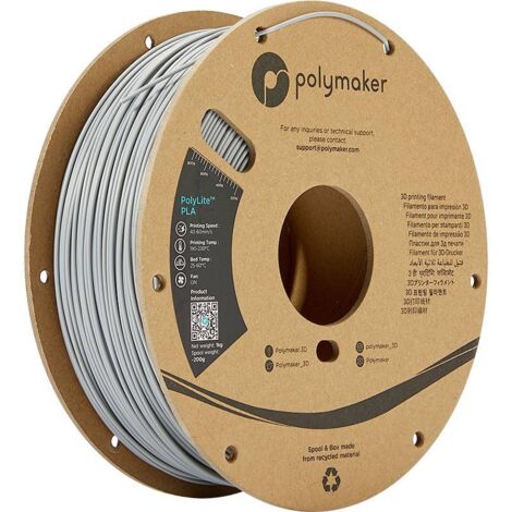 Polymaker PA02003 PolyLite Filament PLA 1.75 mm 1000 g gris 1 pc(s)