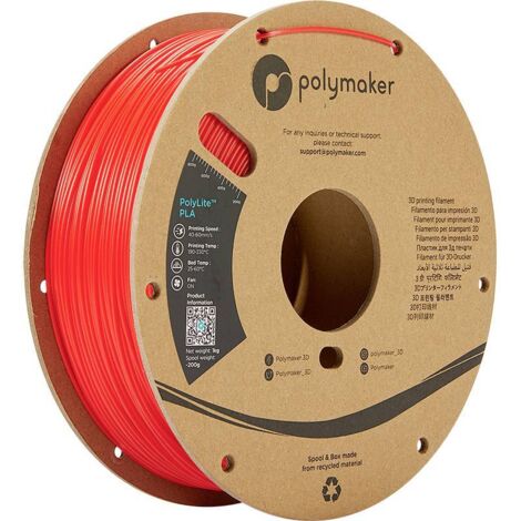 Polymaker PA02004 PolyLite Filament PLA 1.75 mm 1000 g rouge 1 pc(s) X250842