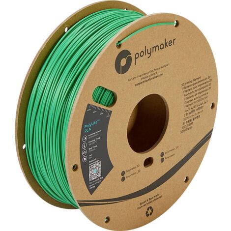 Polymaker PA02006 PolyLite Filamento per stampante 3D Plastica PLA 1.75 mm 1000 g Verde 1 pz.