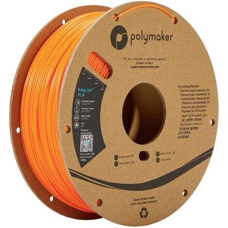 Polymaker PA02008 PolyLite Filament PLA 1.75 mm 1000 g orange 1 pc(s)
