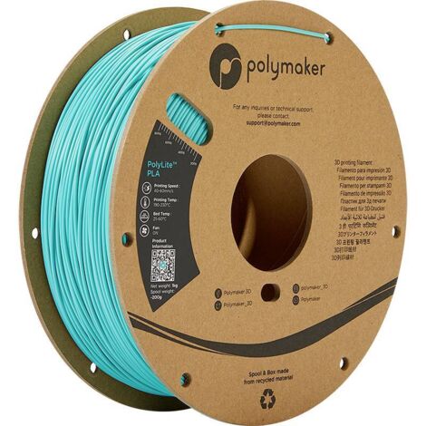 Polymaker PA02010 PolyLite Filament PLA 1.75 mm 1000 g turquoise 1 pc(s) X250862