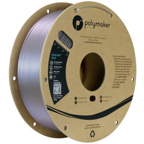 Polymaker PA02081 Starlight Filament PLA multicolore, changement de couleur 1.75 mm 1000 g Starlight Mercury PolyLite™ 1 pc(s) Q253623
