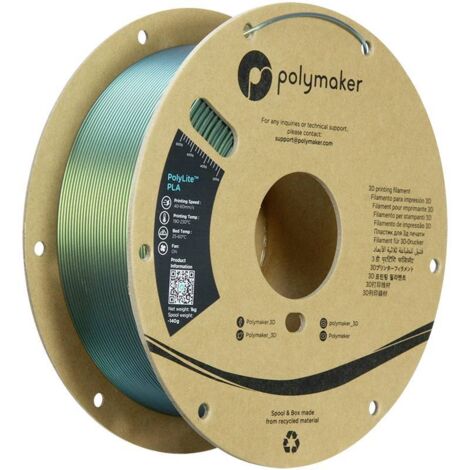 Polymaker PA02087 Starlight Filament PLA multicolore, changement de couleur 1.75 mm 1000 g Starlight Aurora PolyLite™ 1