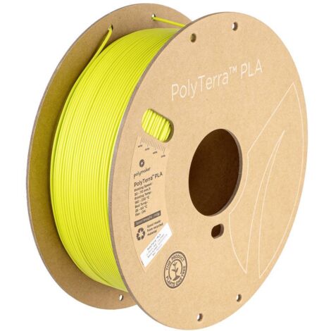 Polymaker PA04027 Regular Filament PLA faible teneur en plastique, mat 1.75 mm 1000 g vert citron PolyTerra™ 1 pc(s) Q258033