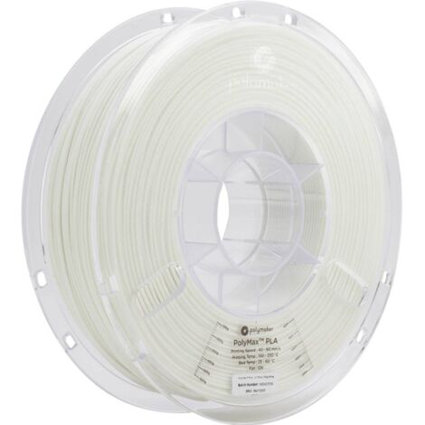 Polymaker PA06002 PolyMAX Tough Filament PLA rigidité élevée, résistance élevée à la traction, résiste aux chocs 1.75 mm 750 g blanc 1 pc(s) X250062